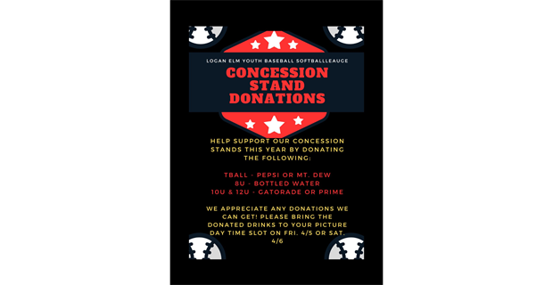CONCESSION STAND DONATION